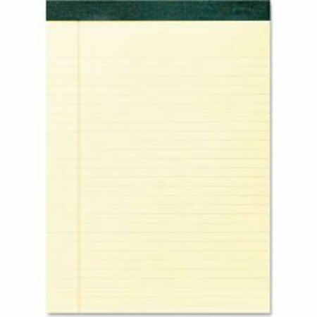 ROARING SPRING PAPER PRODUCTS RECYCLED LEGAL PAD, 8 1/2 X 11 3/4 PAD, 8 1/2 X 11 SHEETS, CANARY, 12PK 74712